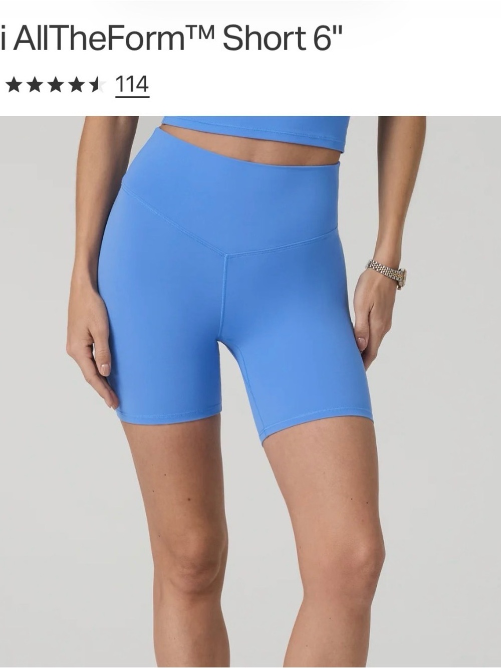 Vuori AllTheForm 6” Short Riviera Blue - Picture 2 of 3